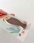 Sea Otter Die Cut Single Sticky Notes