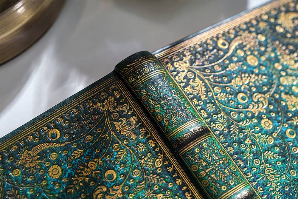 Mini Emerald Flower Hardcover Journal