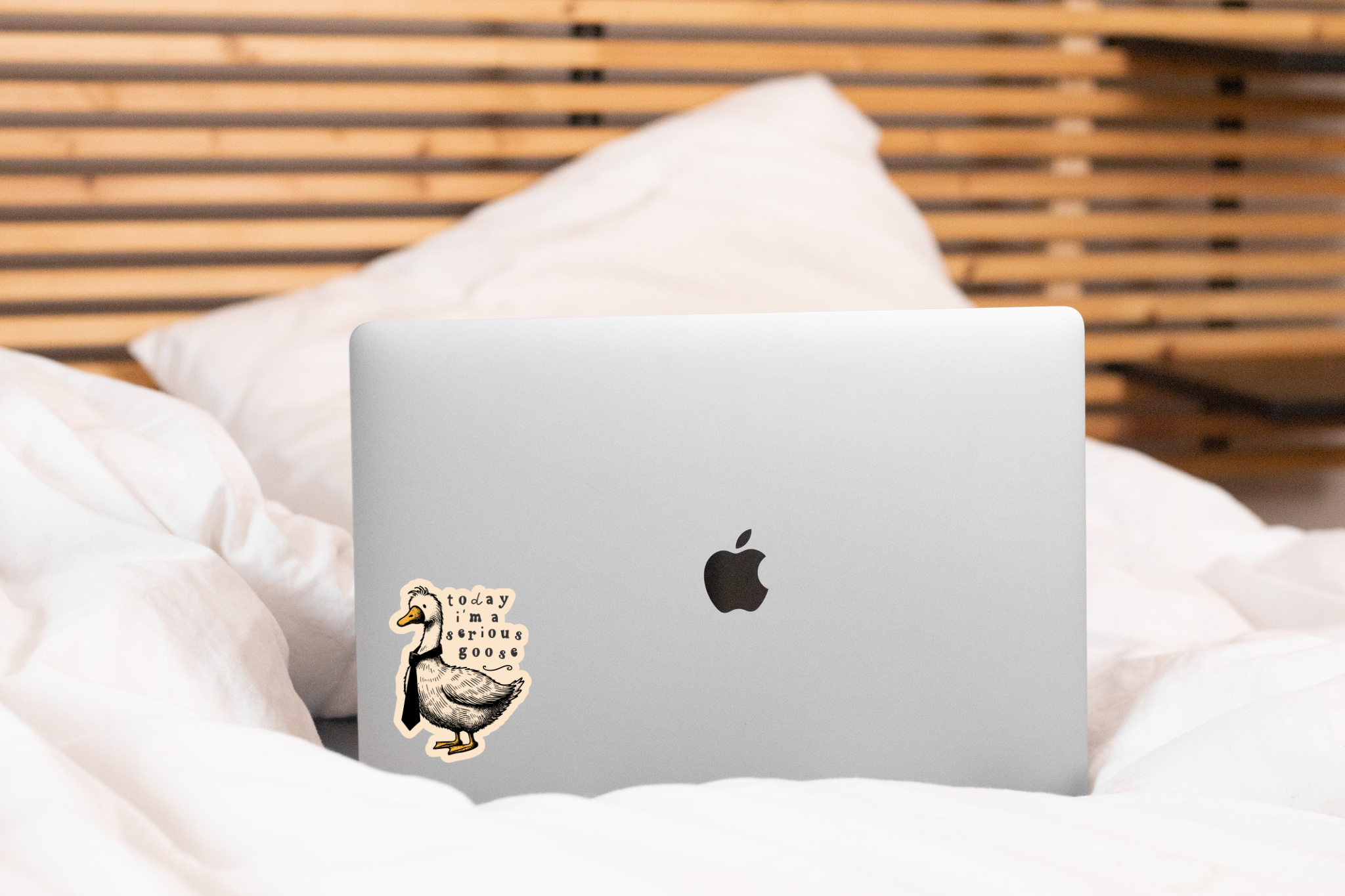 Today I'm a Serious Goose Sticker - silly, business, funny