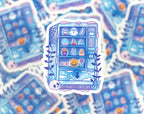 Spooky Snack Machine Clear Sticker