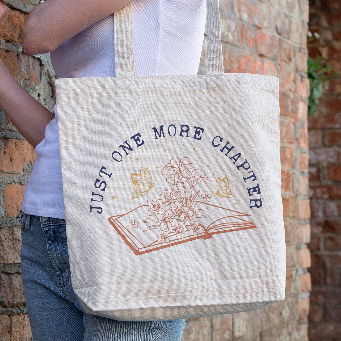 Reading Just One More Chapter Tote Bag