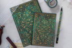 Mini Emerald Flower Hardcover Journal