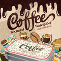 Coffee Stickers Tin Can
