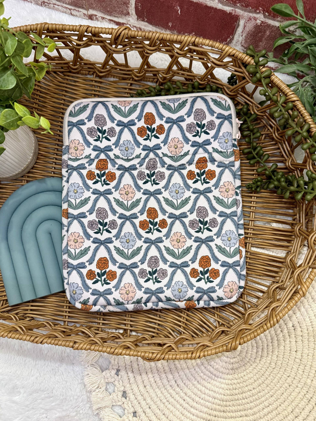 8x10 Floral Book Sleeve | Book Sleeve | Kindle Storage