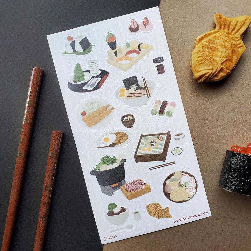 Japanese Cuisine Sticker Sheet