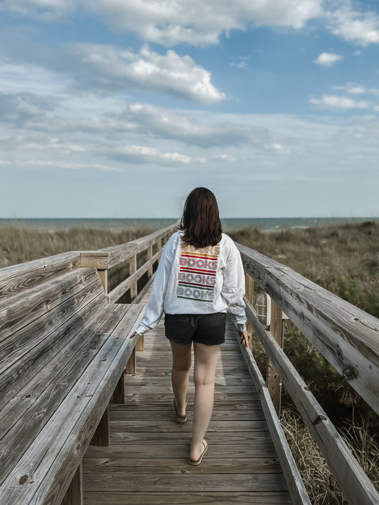 Retro Book Lover Sweatshirt