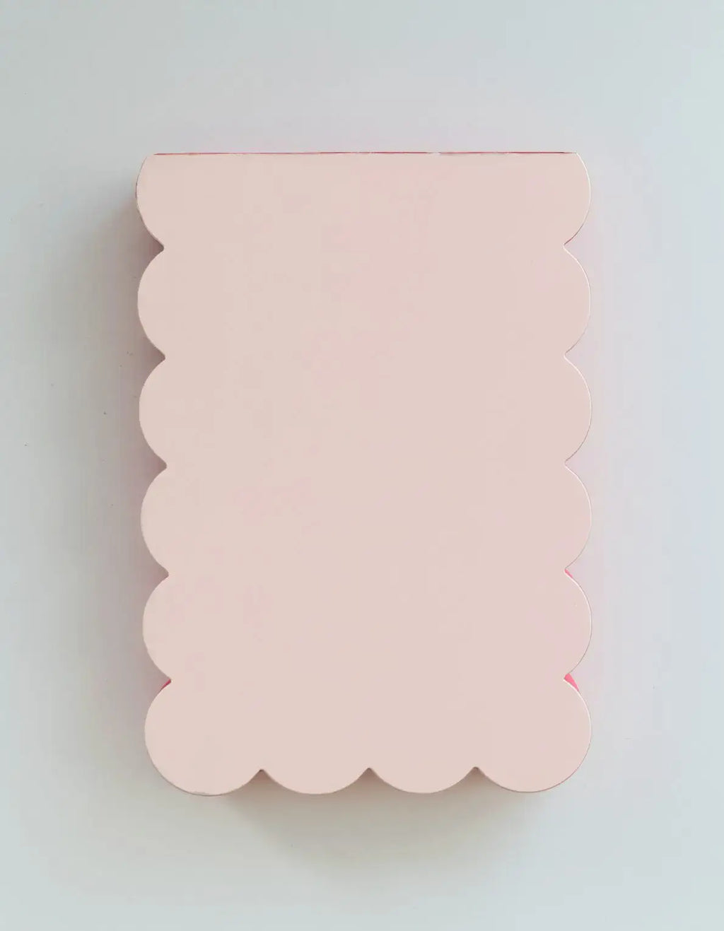 Scalloped Shaped Notepad | Peach + Persimmon Edge