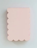 Scalloped Shaped Notepad | Peach + Persimmon Edge