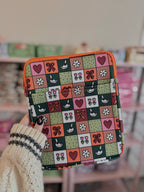 Goose Patchwork Book & Kindle Sleeve Pouch