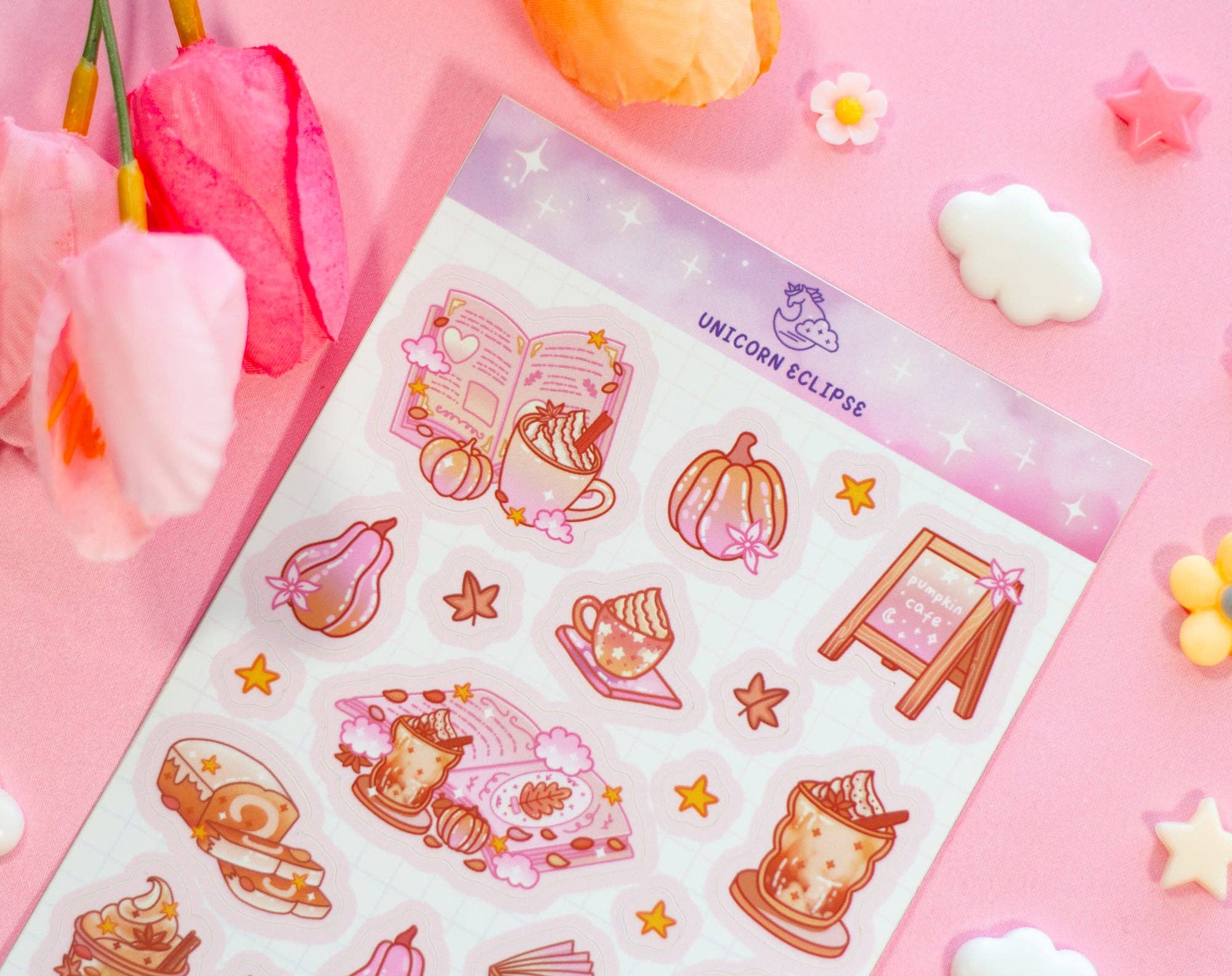 Pumpkin Cafe Sticker Sheet