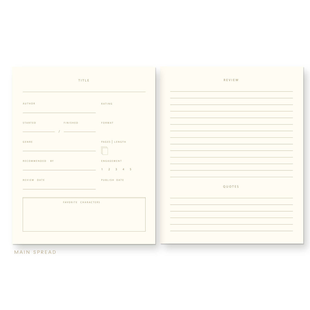 Beads Book Log Reading Journal