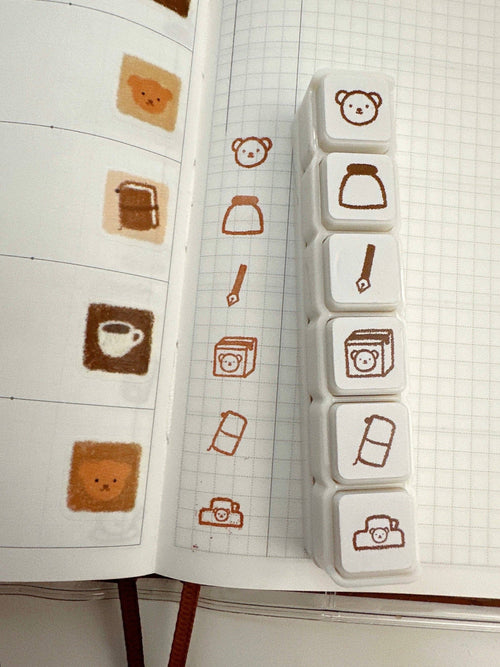 Bear's Happy Moments Button Stamp