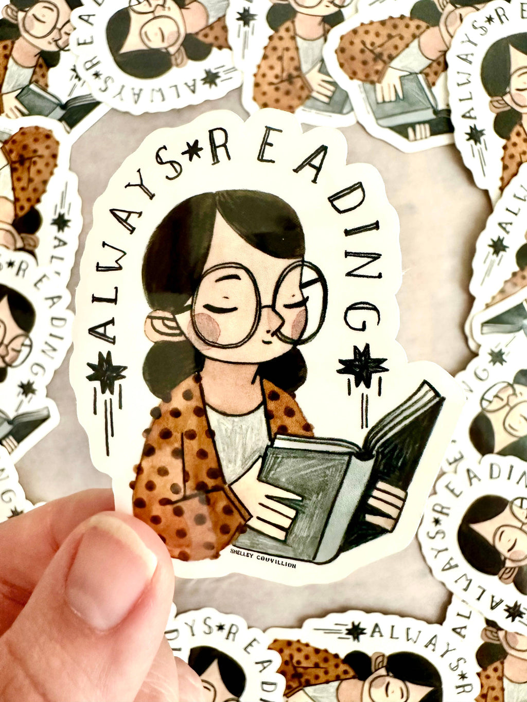 Always Reading Books sticker