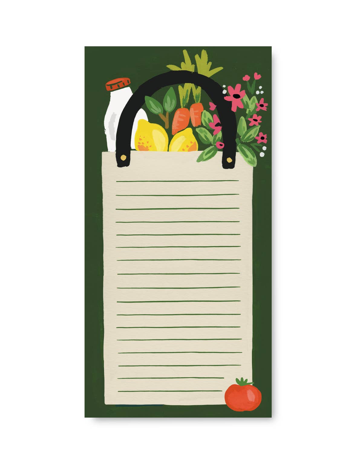 Magnetic Market List Notepad | Grocery Bag