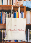 All Booked For Christmas Tote