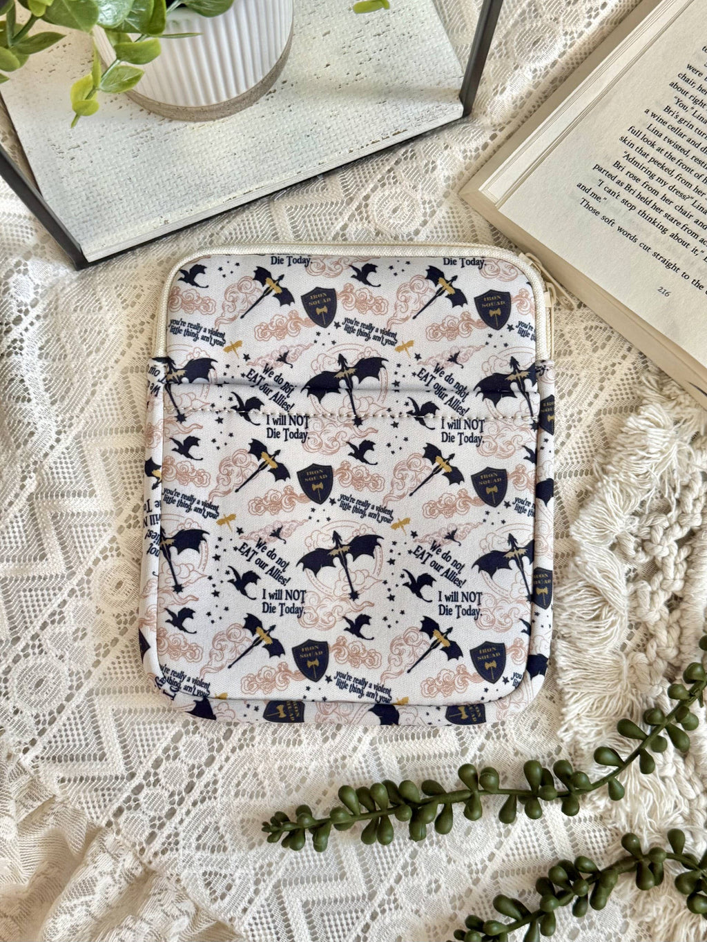 8x10 Dragon Book Sleeve | Book Sleeve | Kindle Storage