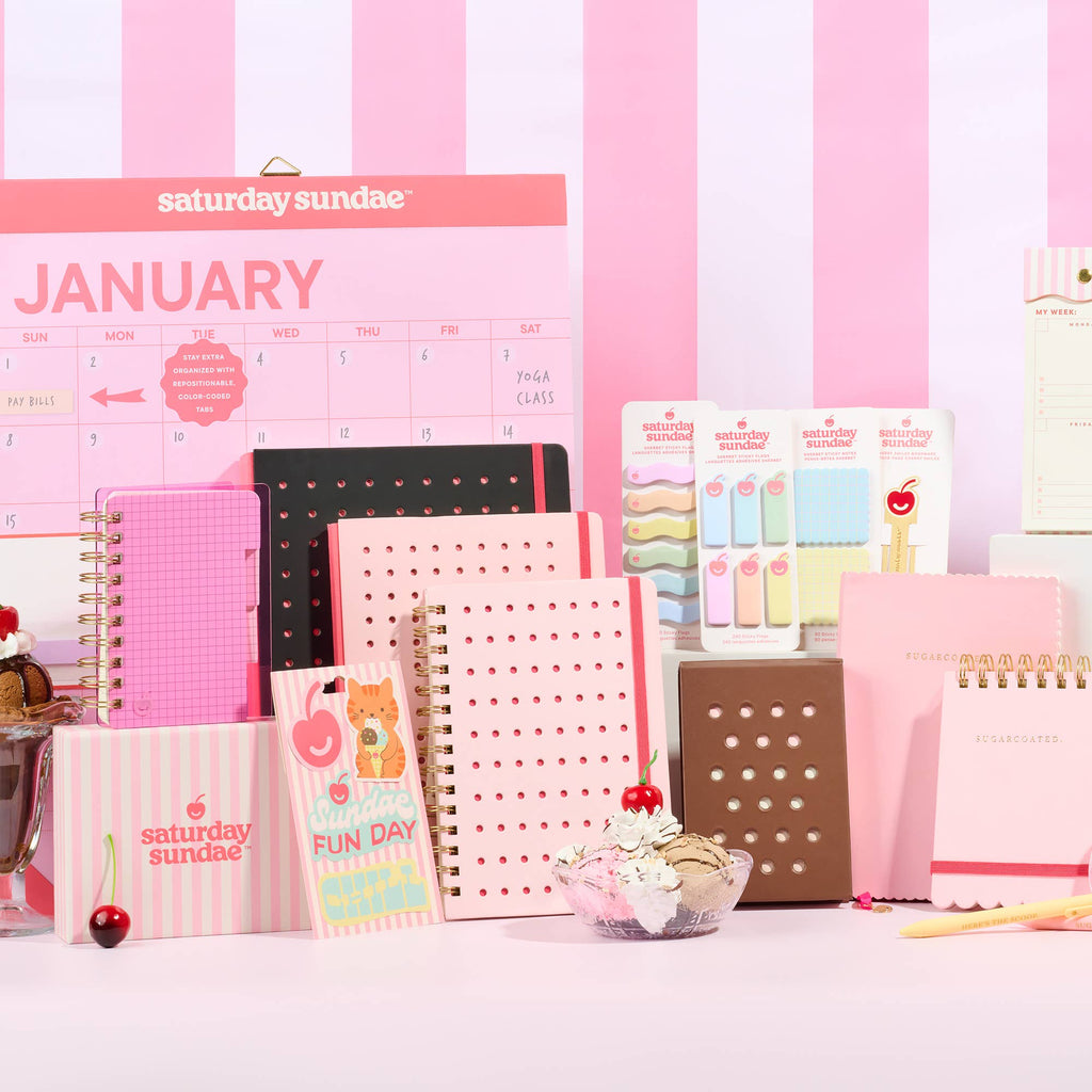 Pastel Plaid Sherbet Sticky Notes & Sticky Flags