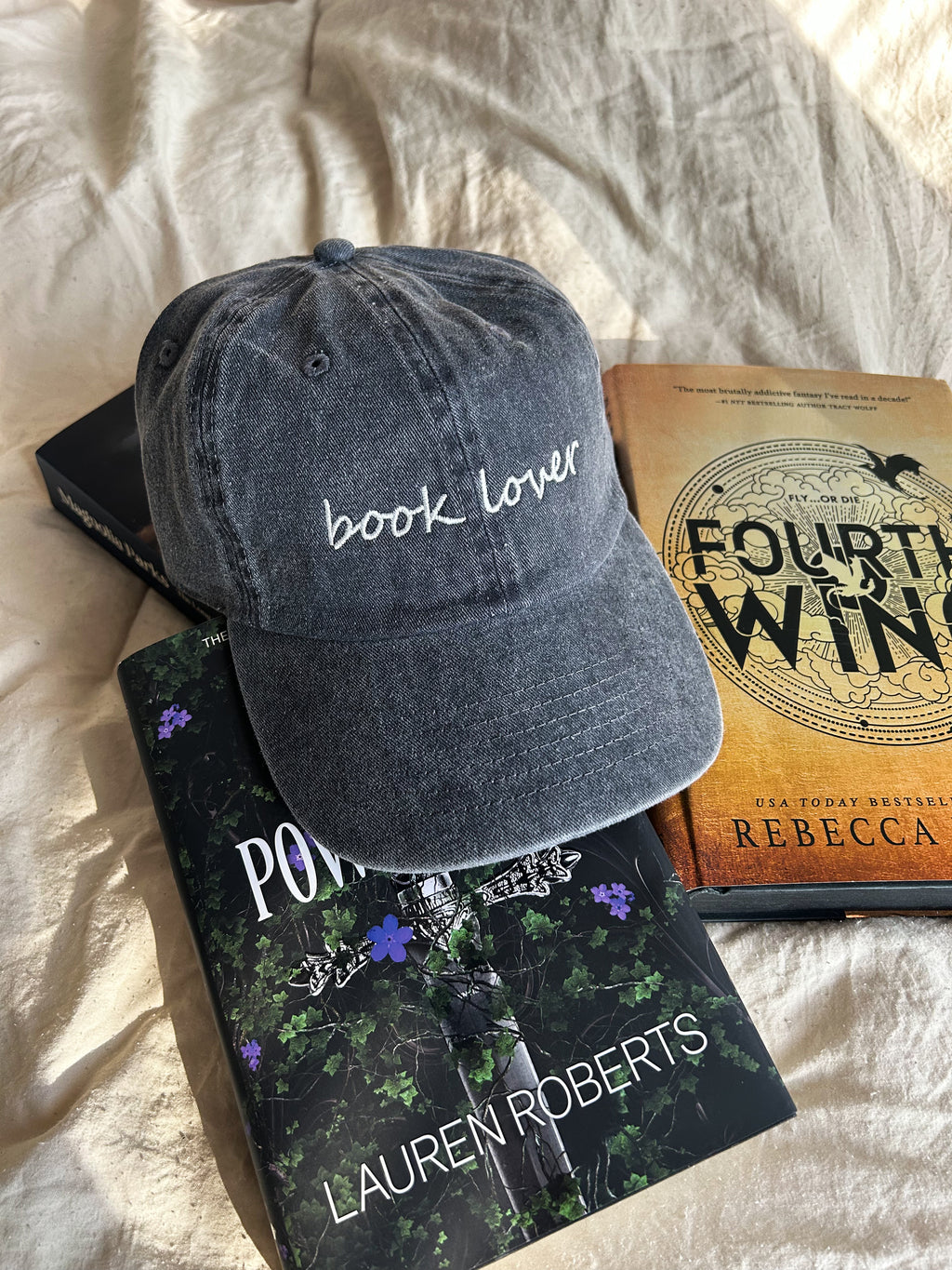 Book Lover Hat-Charcoal