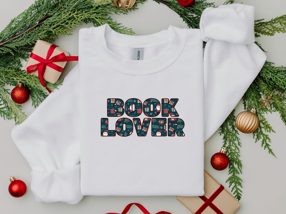 Christmas Book Lover Sweatshirt