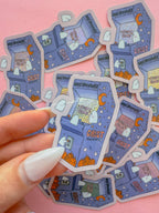 Ghostly Arcade Vinyl Sticker
