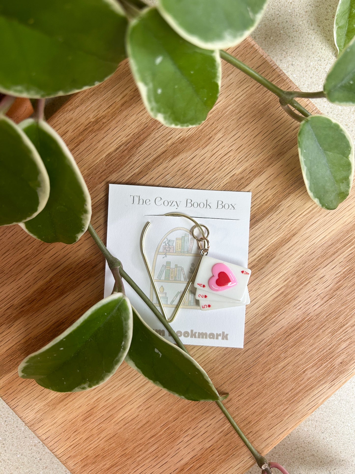 Ace of Hearts Bookmark Charm