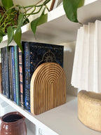 Wooden Engraved  Bookends