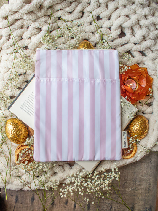 Book / Tablet Sleeve | Pink Stripes