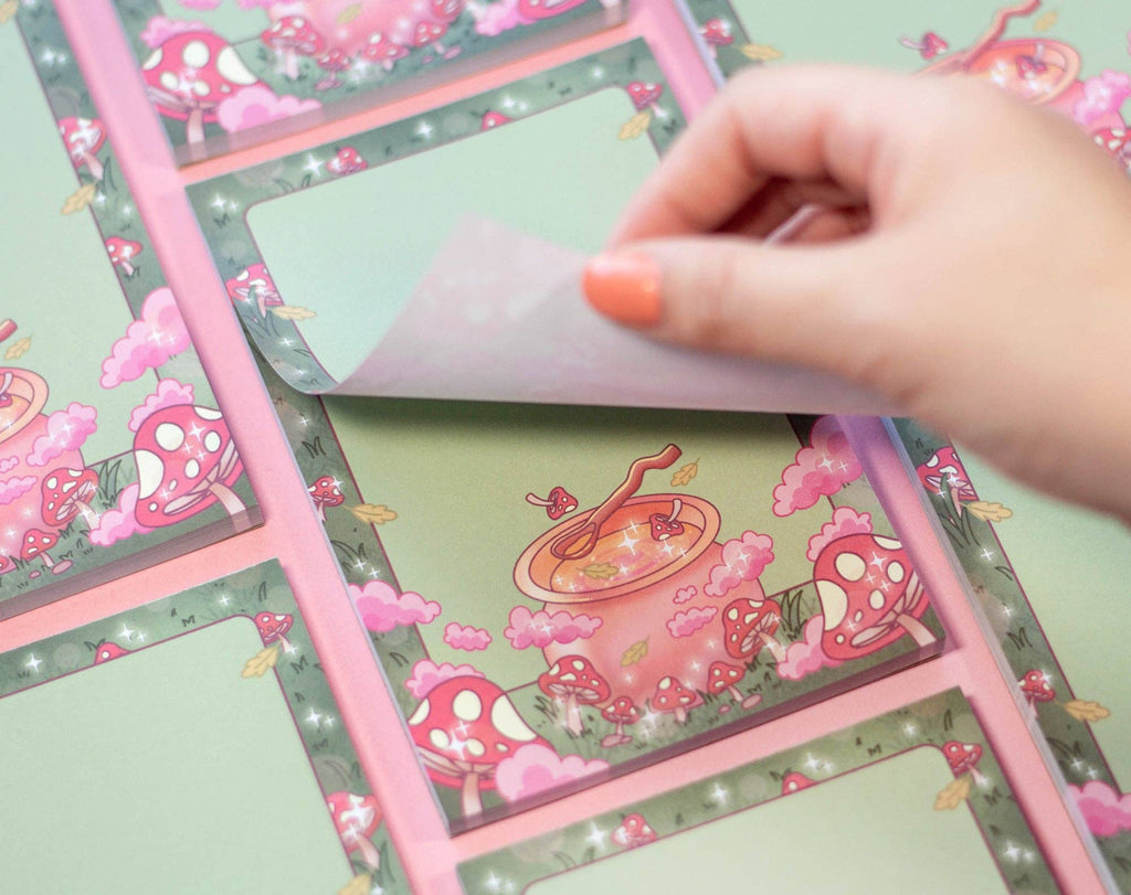 Mushroom Cottagecore Notepad – The Cozy Book Box