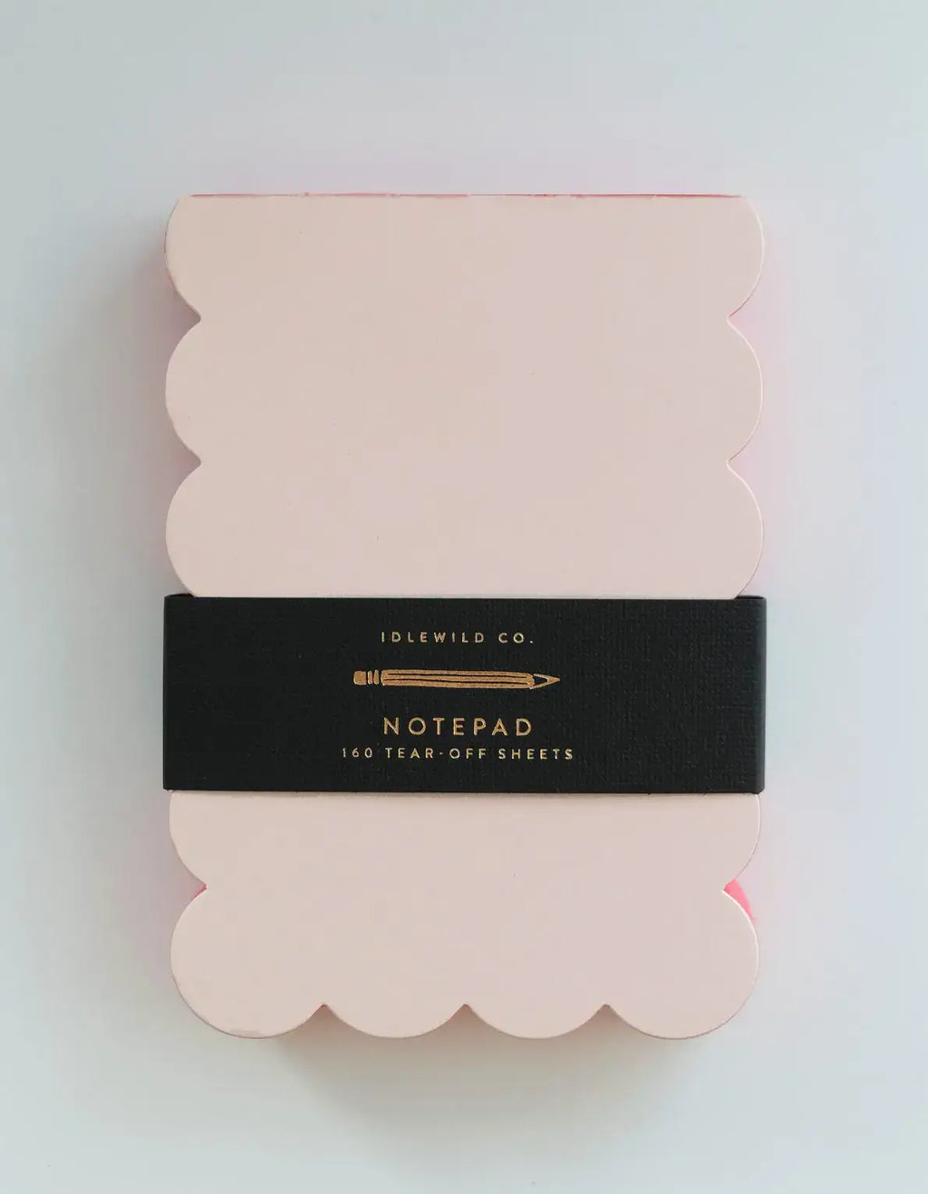 Scalloped Shaped Notepad | Peach + Persimmon Edge
