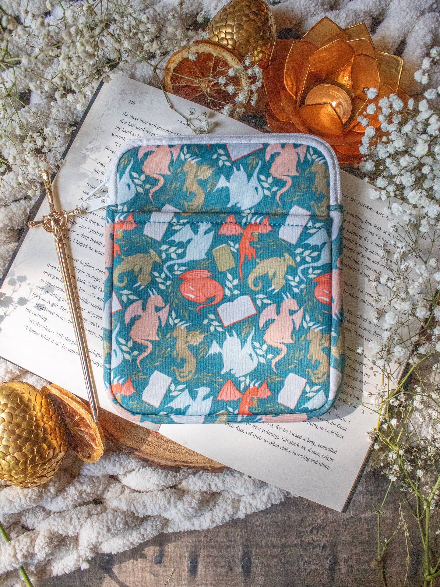 Littlest Book Dragon Neoprene E-Reader/ Tablet Sleeve