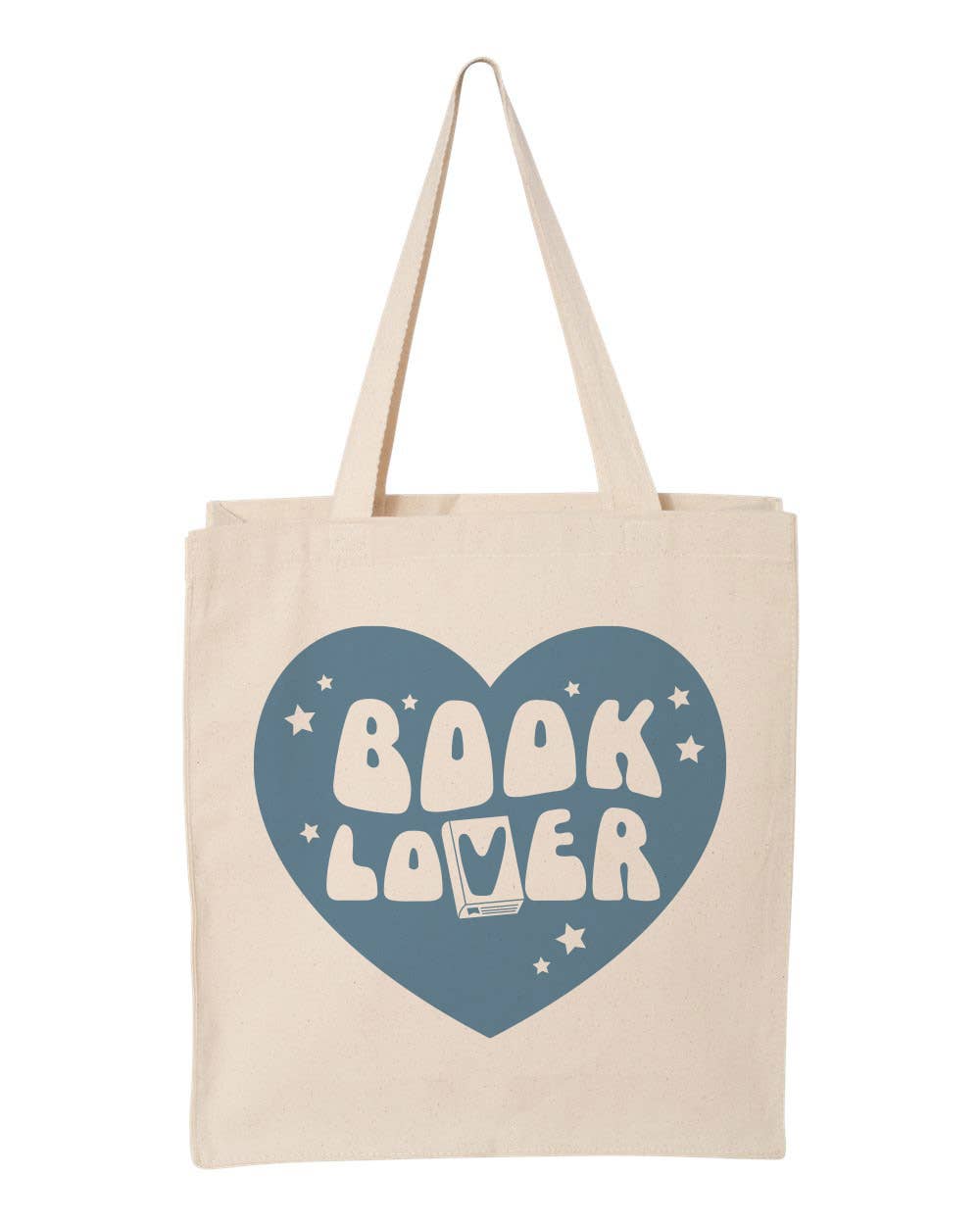 Heart Book Lover Tote Bag