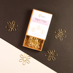 Gold Flowers Boxed Paper Clips - Set of 12