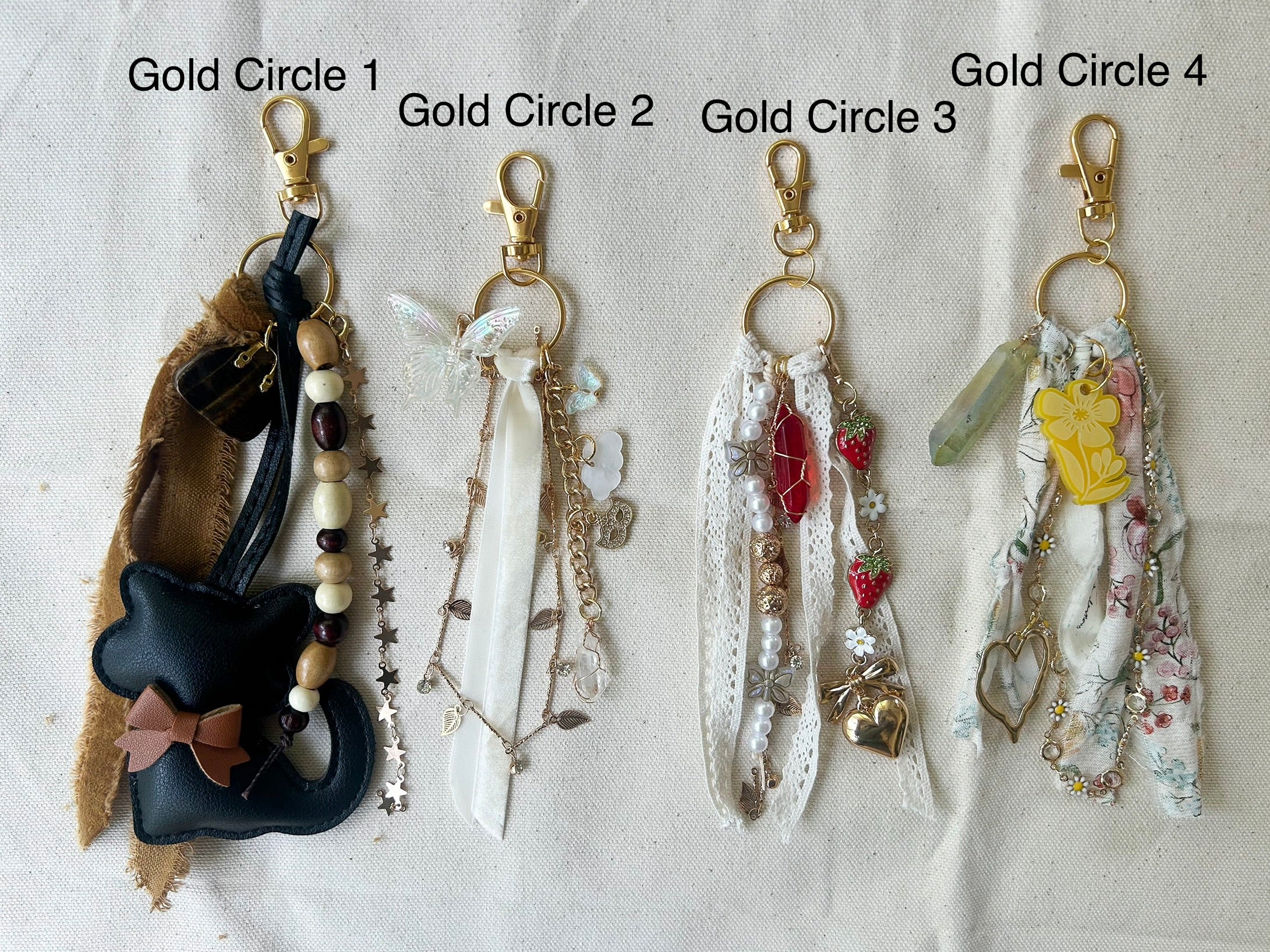 Whimsical Moon Purse Charms