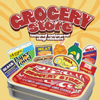 Grocery Store Stickers Tin Can
