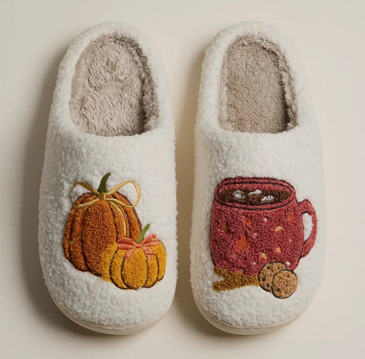 Fuzzy Fall Slippers