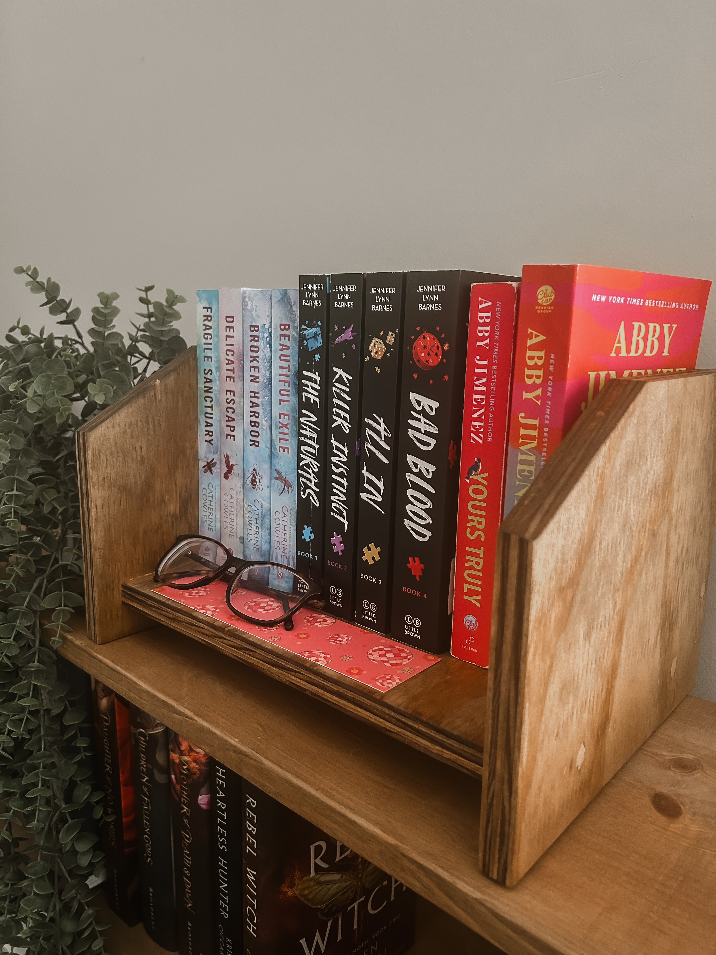 Wooden Tabletop Bookshelf