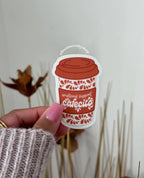 Mexican Talavera Cafecito Support Waterproof Vinyl Sticker