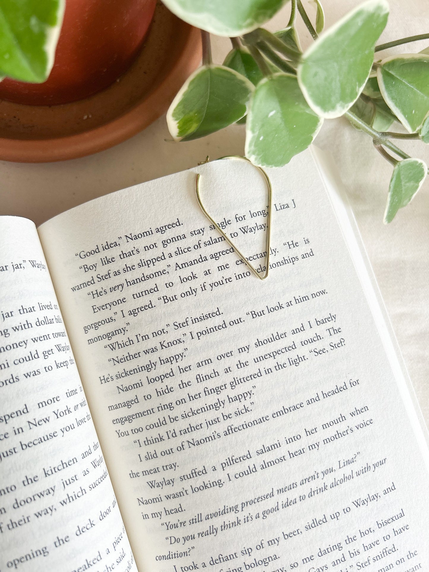 Rainbow Heart Bookmark Charm