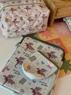 Fantasy Reader Gingham Dragon Book & Kindle Sleeve Pouch