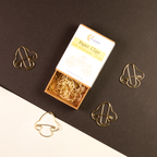 Gold Mushrooms Boxed Paper Clips - Set of 12