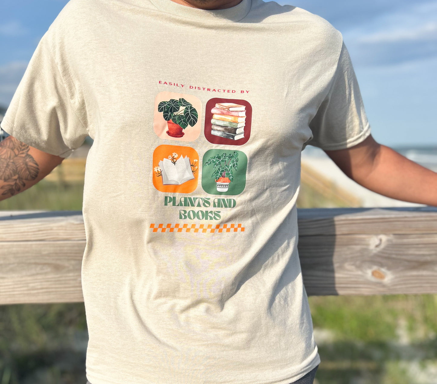 Plants & Books Tee