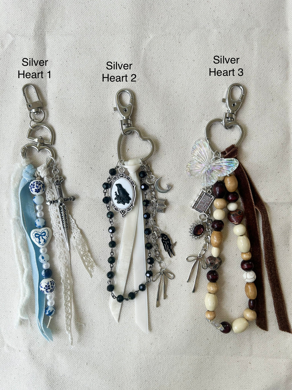 Whimsical Moon Purse Charms
