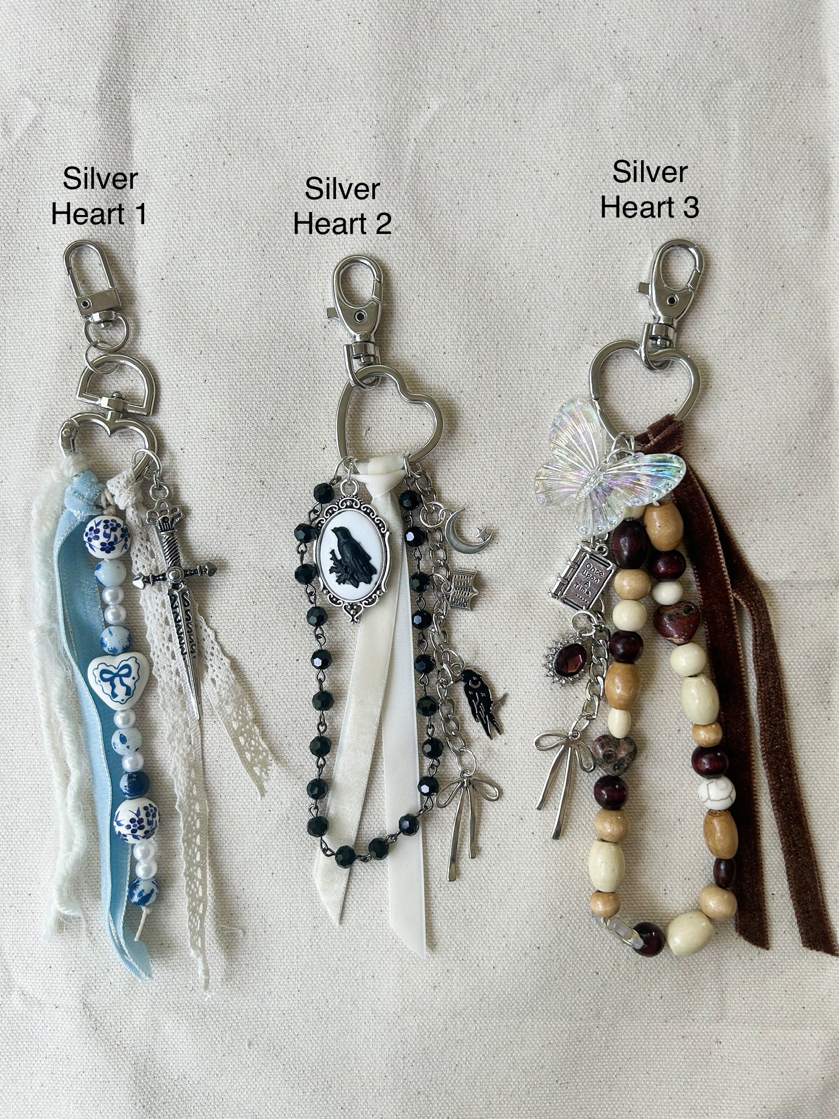Whimsical Moon Purse Charms