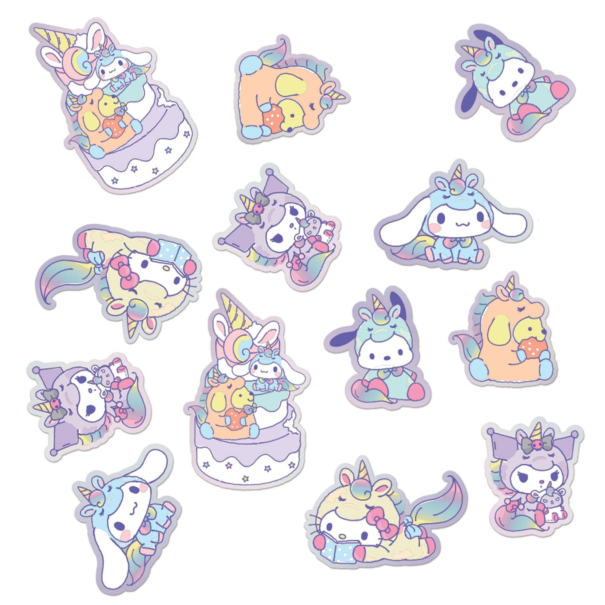 Hello Kitty And Friends Unicorn Fantasy Sticker Confetti