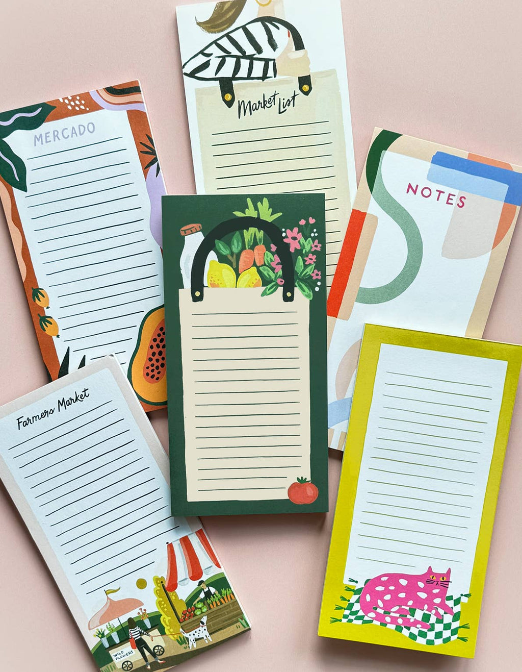 Magnetic Market List Notepad | Grocery Bag
