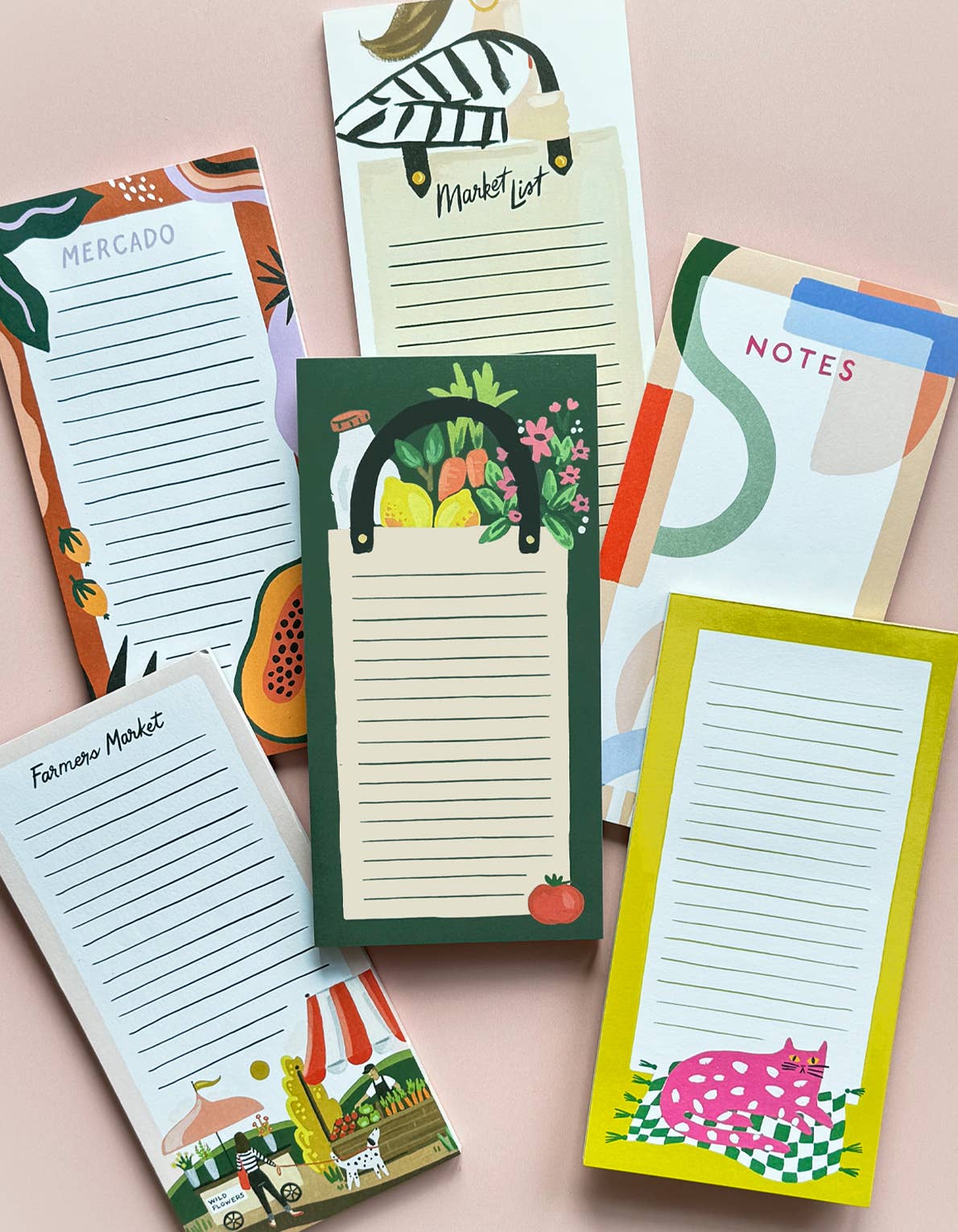 Magnetic Market List Notepad | Grocery Bag