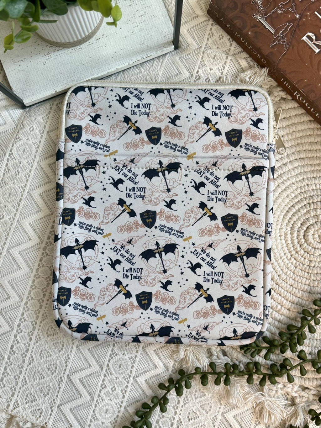 8x10 Dragon Book Sleeve | Book Sleeve | Kindle Storage