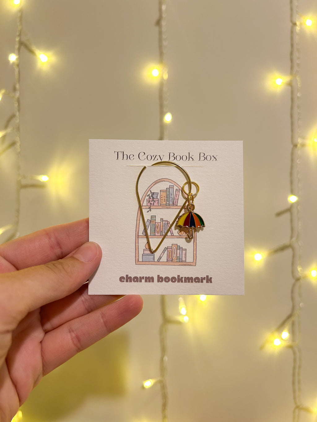 Umbrella Bookmark Charm
