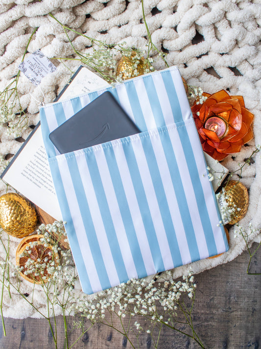 Book / Tablet Sleeve | Blue Stripes