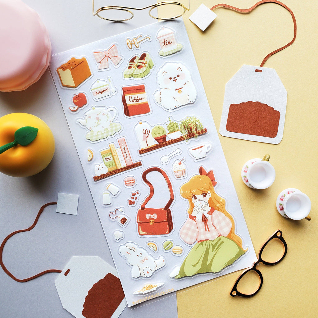 Tea Time Delight Sticker Sheet